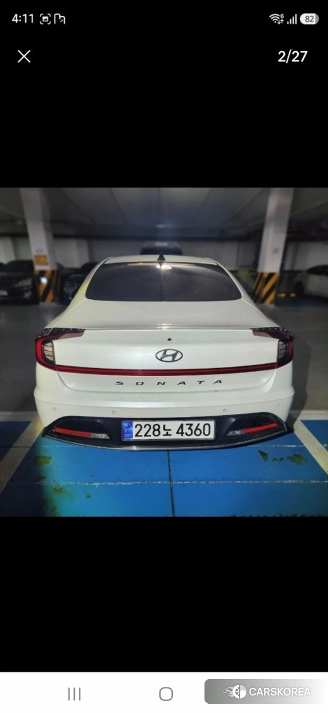 Hyundai Sonata (DN8) 2022 Белый из Кореи, фото 2