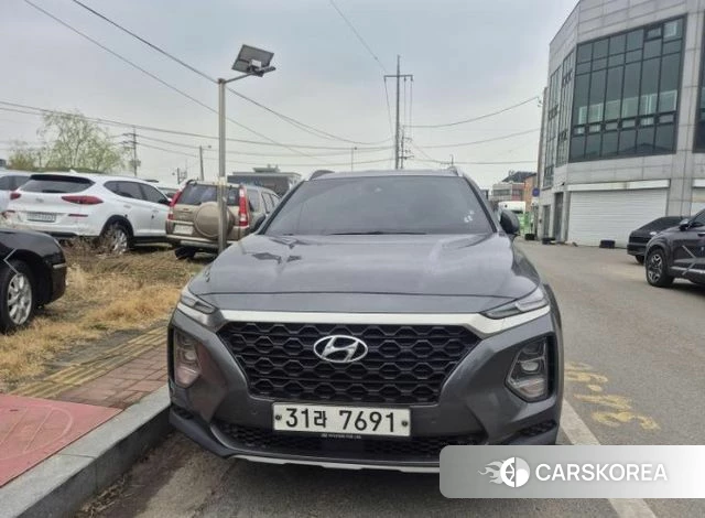 Hyundai Santa Fe TM 2018 Серебристо-серый из Кореи, фото 3