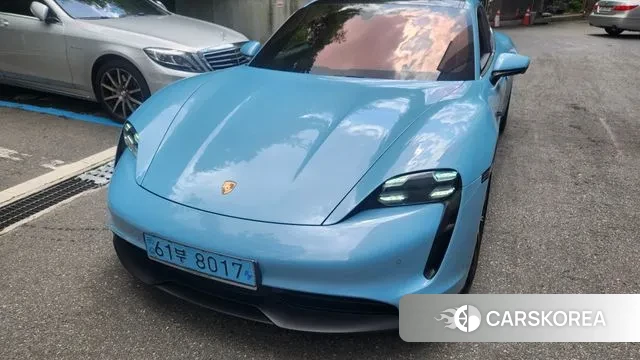 Porsche Taycan 2021 Синий из Кореи, фото 2