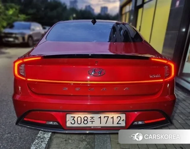 Hyundai Sonata Hybrid (DN8) 2020 Красный из Кореи, фото 2