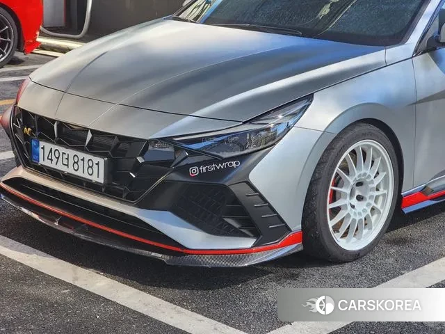 Hyundai Avante (CN7) 2022 Небесно-голубой из Кореи, фото 2