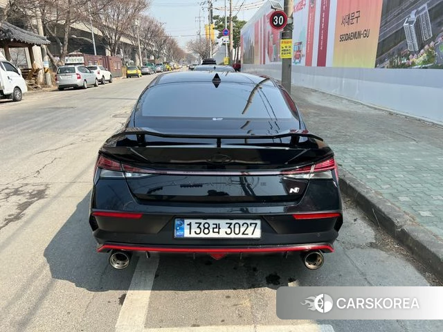 Hyundai The New Avante (CN7) 2024 Черный из Кореи, фото 2