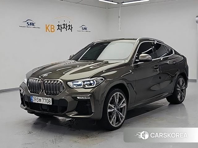 BMW X6 (G06) 2021 Светло-зеленый из Кореи, фото 2