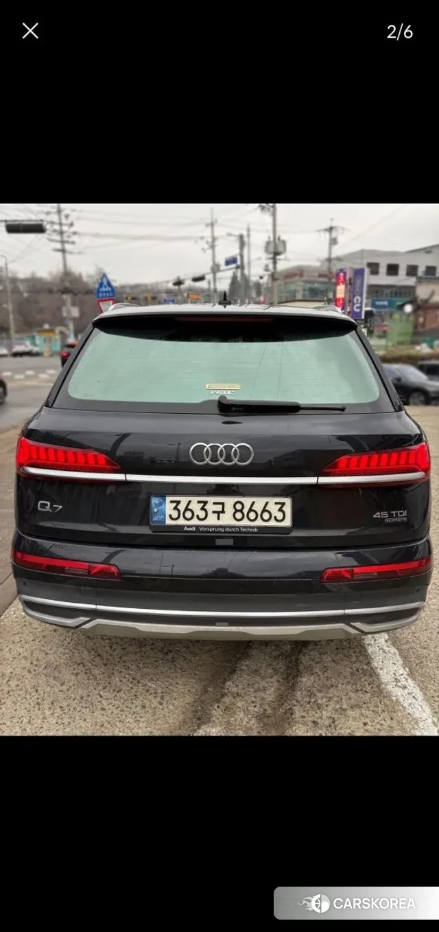 Audi Q7 (4M) 2021 Черный из Кореи, фото 2
