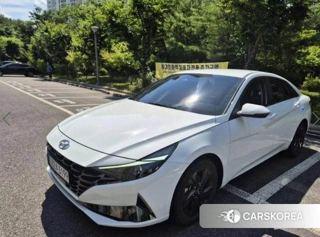 Hyundai Avante Hybrid (CN7) 2021 Белый из Кореи, фото 6