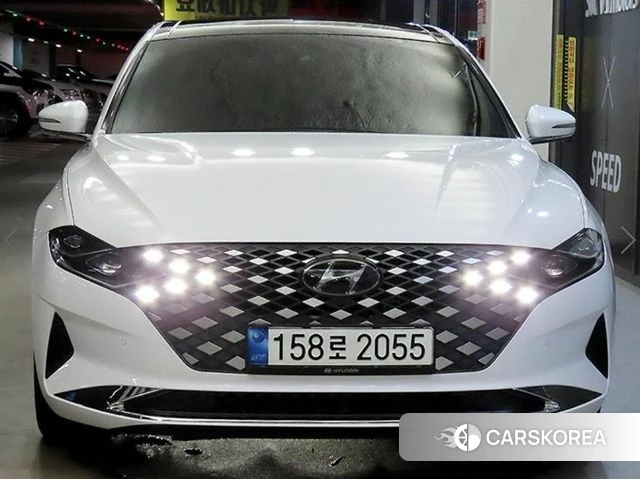 Hyundai The New Grandeur IG Hybrid 2021 Белый из Кореи, фото 2
