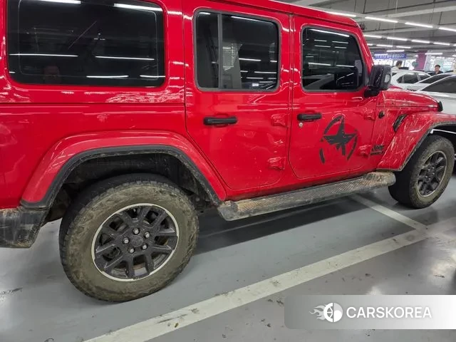 Jeep Wrangler (JL) 2021 Красный из Кореи, фото 2