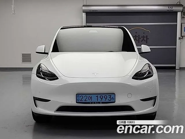 Tesla Model Y 2021 Белый из Кореи, фото 5