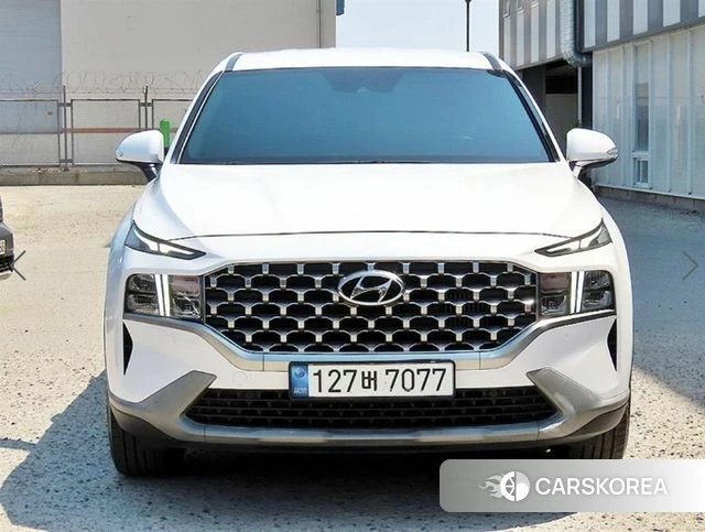 Hyundai The New Santa Fe 2021 Белый из Кореи, фото 2