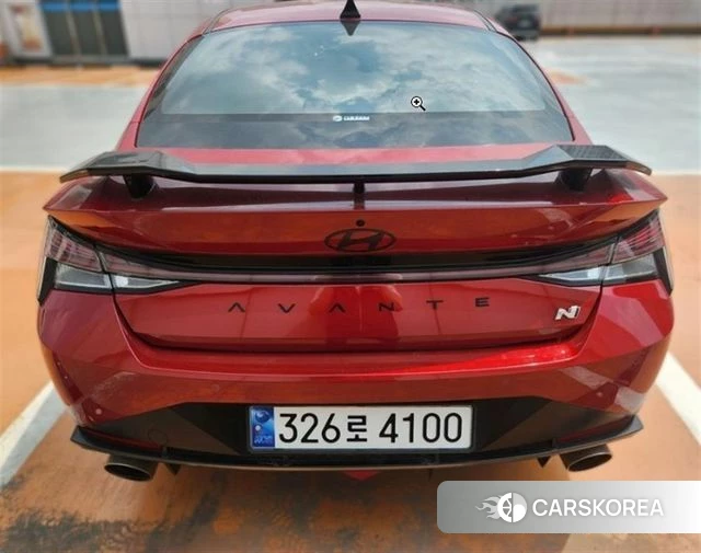 Hyundai Avante (CN7) 2021 Красный из Кореи, фото 2