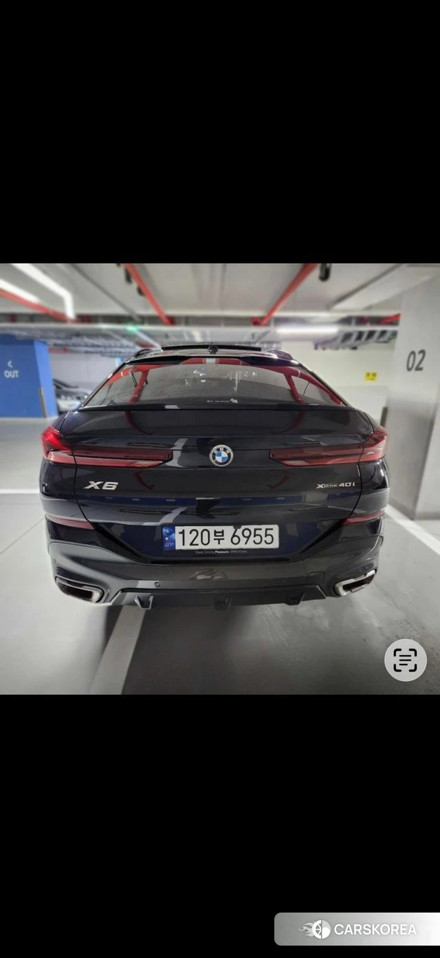 BMW X6 (G06) 2023 Черный из Кореи, фото 3
