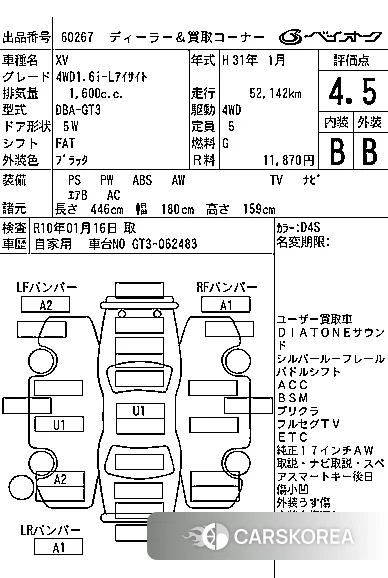 Subaru XV 2019 из Японии, фото 2