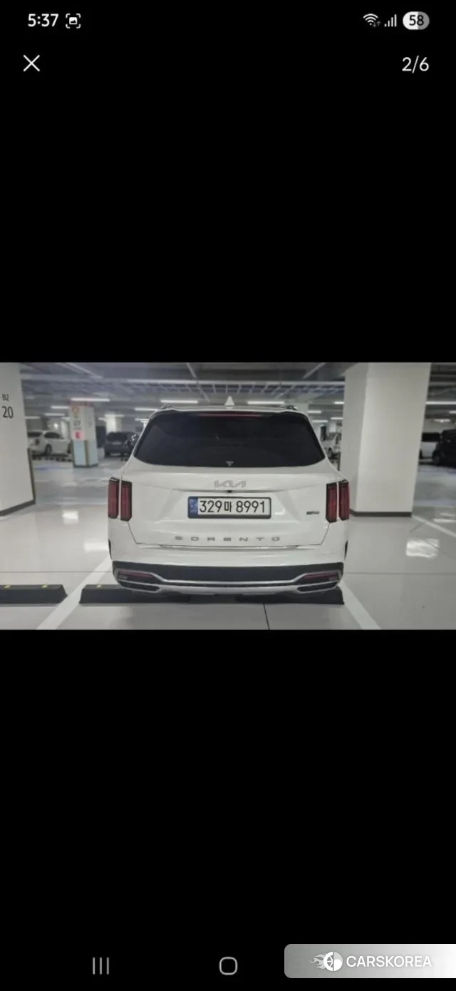 Kia Sorento 4th Generation 2021 Белый из Кореи, фото 2