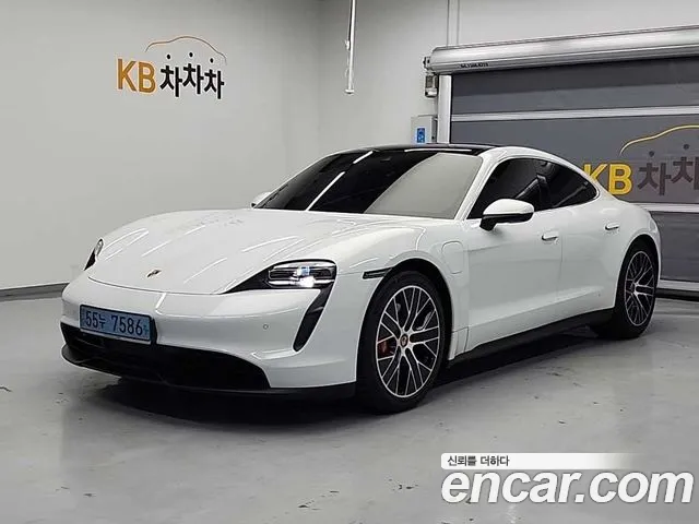 Porsche Taycan 2021 Белый из Кореи, фото 2