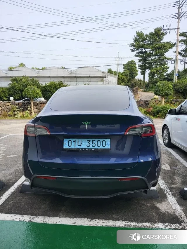 Tesla Model Y 2021 Синий из Кореи, фото 4
