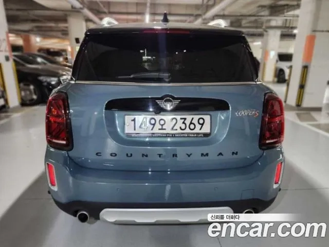 Mini Cooper S Countryman 2021 Небесно-голубой из Кореи, фото 2