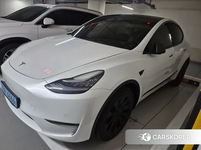 Tesla Model Y 2021 Белый из Кореи, фото 2