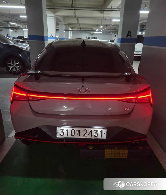 Hyundai Avante (CN7) 2022 Серебристо-серый из Кореи, фото 2