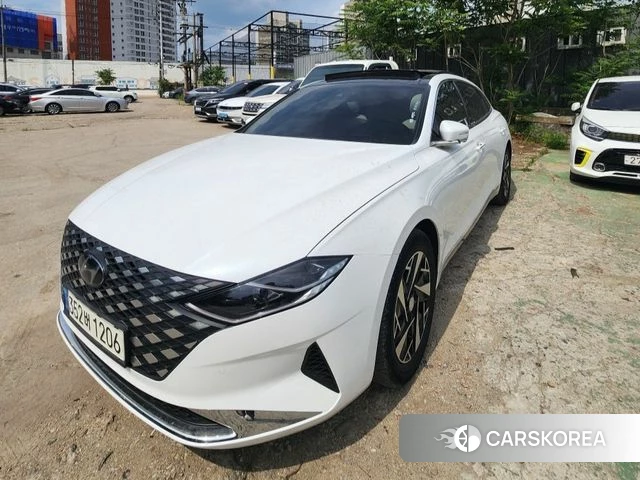 Hyundai The New Grandeur IG Hybrid 2022 Белый из Кореи, фото 2