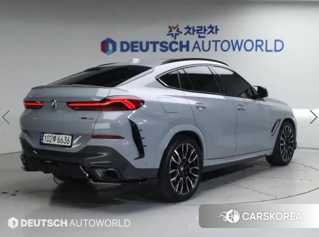 BMW X6 (G06) 2023 Серебристо-серый из Кореи, фото 2