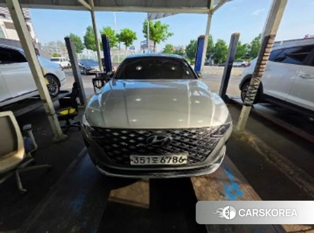Hyundai Grandeur IG Hybrid 2019 Серебристо-серый из Кореи, фото 2