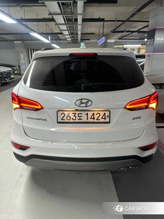 Hyundai Santa Fe The Prime 2018 Белый из Кореи, фото 2