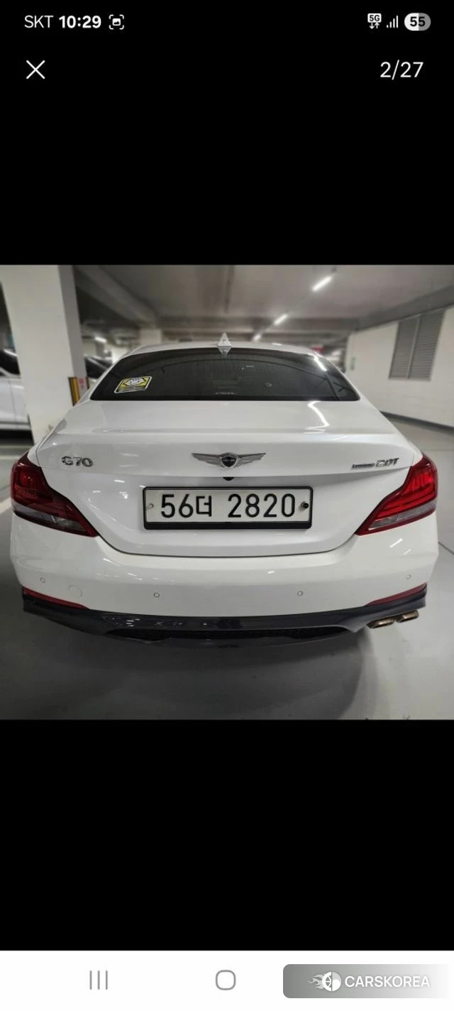 Genesis G70 id 3885970 из Кореи 8