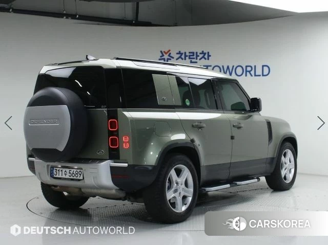 Land Rover Defender (L663) 2022 Зеленый из Кореи, фото 2