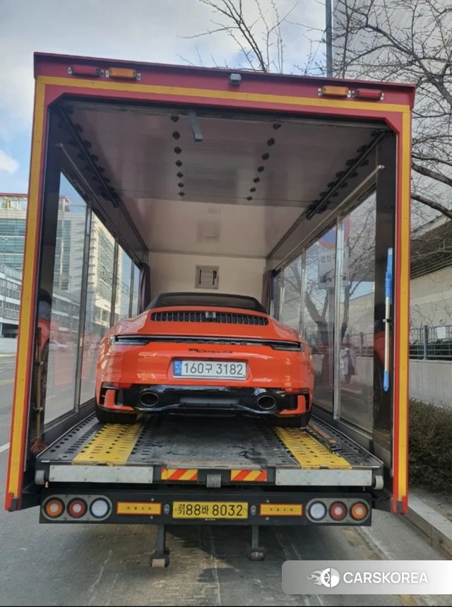Porsche 911(992) 2020 Оранжевый из Кореи, фото 4