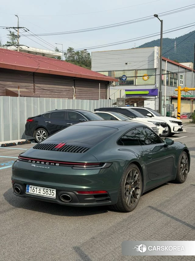 Porsche 911(992) 2020 Темно-зеленый из Кореи, фото 2