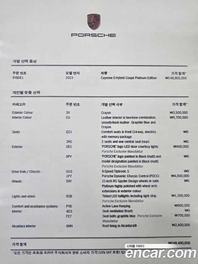 Porsche Cayenne (PO536) id 2810976 из Кореи 12