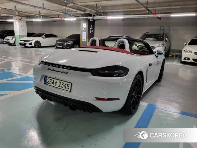 Porsche 718 Boxster 2021 Белый двухцветный из Кореи, фото 6