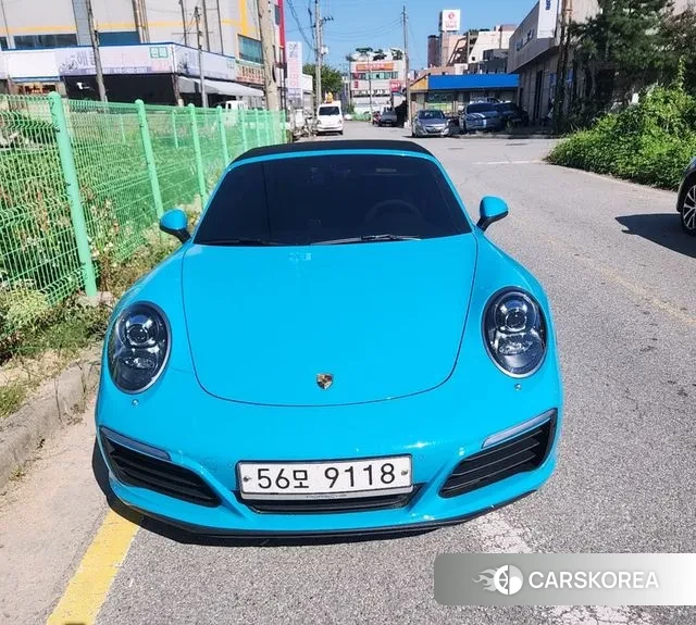Porsche 911 2018 Небесно-голубой из Кореи, фото 2