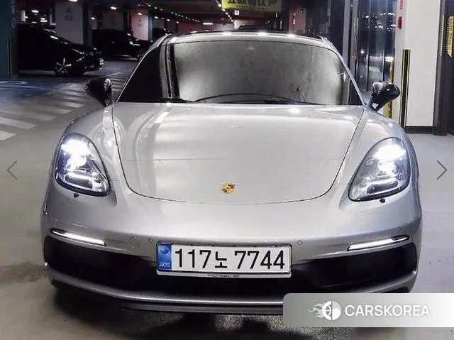 Porsche 718 Cayman 2021 Серебристо-серый из Кореи, фото 2