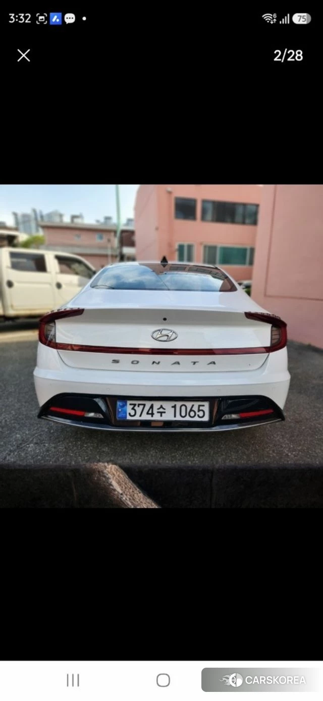 Hyundai Sonata (DN8) 2022 Белый из Кореи, фото 2