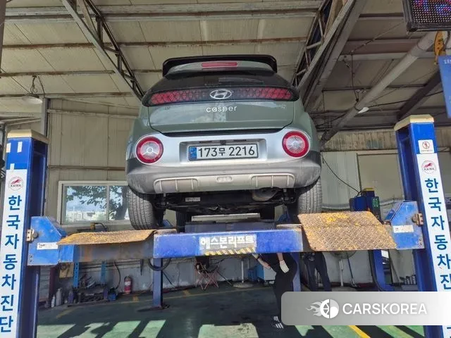 Hyundai Casper 2023 Темно-зеленый из Кореи, фото 2