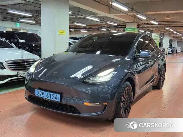 Tesla Model Y 2022 Серый из Кореи, фото 2