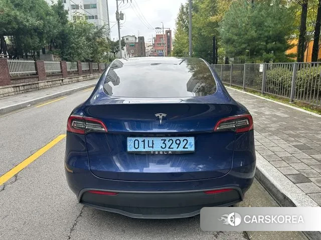 Tesla Model Y 2021 Синий из Кореи, фото 5