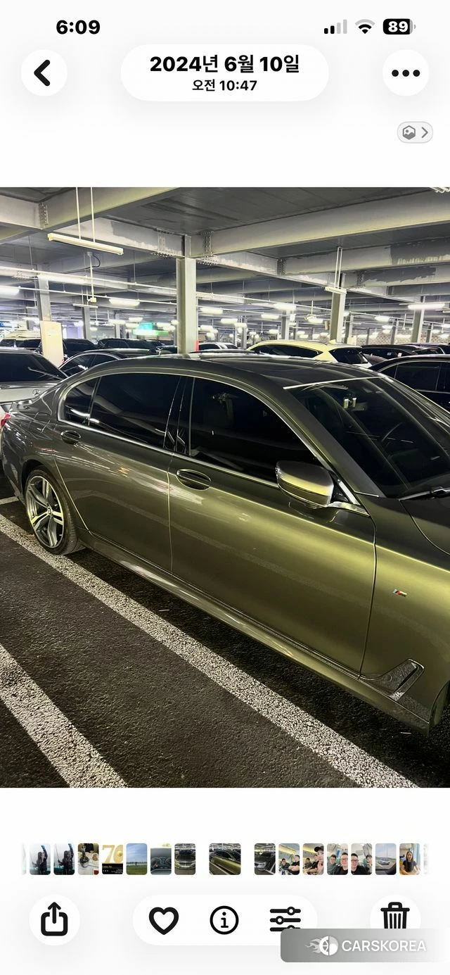 BMW 7 Series (G11) 2019 Серебристо-серый из Кореи, фото 2