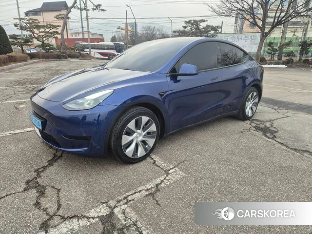 Tesla Model Y 2023 Синий из Кореи, фото 2