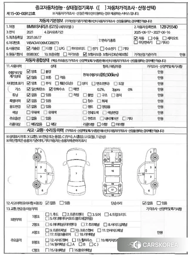 BMW 8 Series (G15) 2021 Черный из Кореи, фото 2