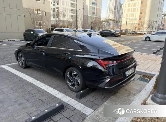 Hyundai The New Avante (CN7) 2023 Черный из Кореи, фото 2