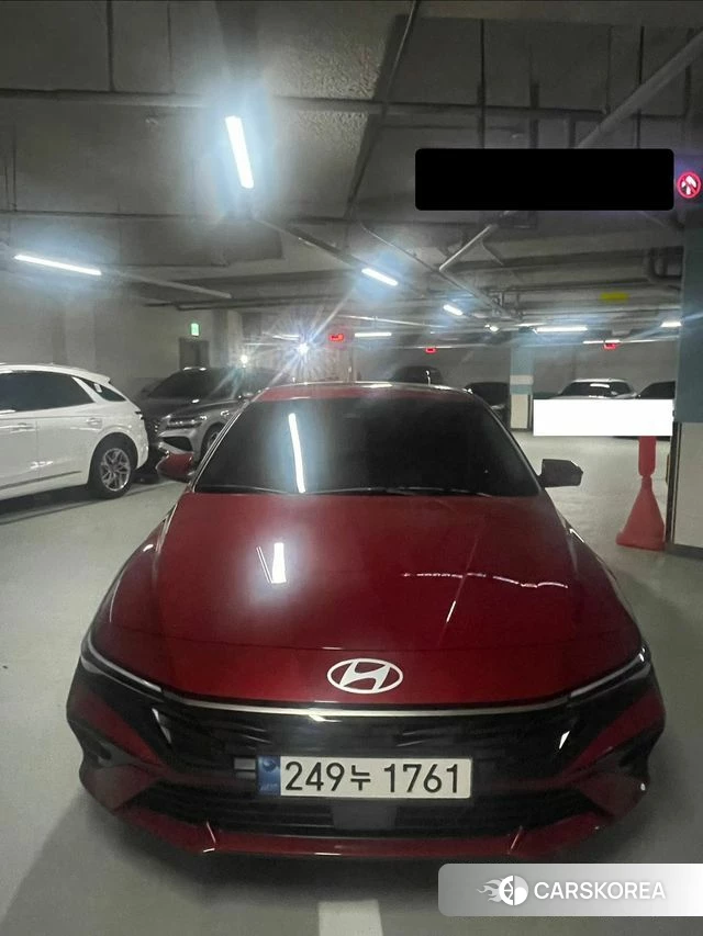 Hyundai The New Avante (CN7) 2024 Красный из Кореи, фото 5