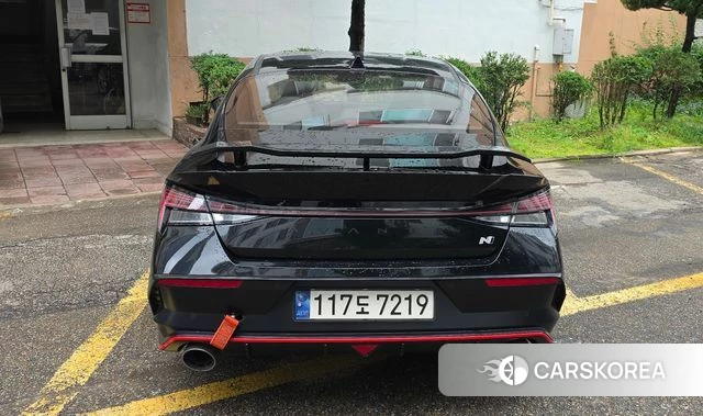 Hyundai The New Avante (CN7) 2024 Черный из Кореи, фото 4