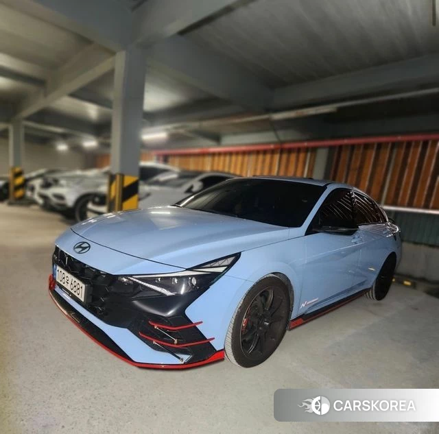 Hyundai Avante (CN7) 2022 Синий из Кореи, фото 3