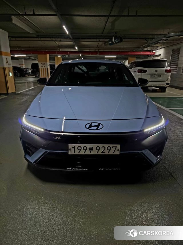 Hyundai The New Avante (CN7) 2023 Синий из Кореи, фото 5