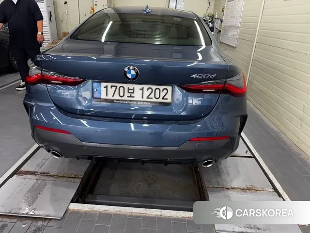 BMW 4 Series (G22) 2021 Синий из Кореи, фото 2