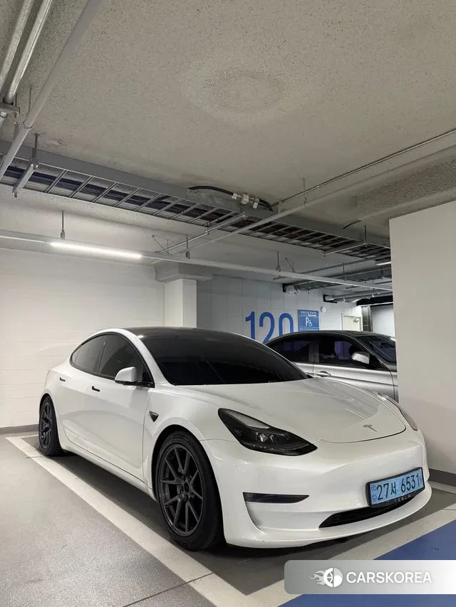 Tesla Model 3 2021 Белый из Кореи, фото 2