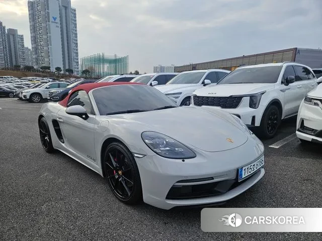 Porsche 718 Boxster 2023 Серебристо-серый из Кореи, фото 4