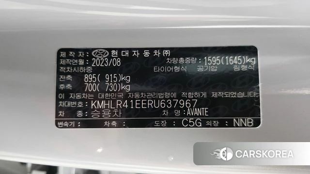 Hyundai The New Avante (CN7) id 4414610 из Кореи 19
